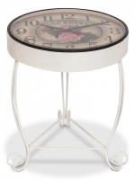 Стол-часы Secret De Maison ROSETTA ( mod. IT-001) металл, 51х51х71см, butter white (слоновая кость)