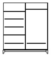 Шкаф для одежды Сабрина ММ-302-01/04 (с зеркалом). Фото №3