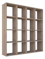 Стеллаж Polini Home Smart, древесина коричневая светлая дуб фото Стеллаж Polini Home Smart, древесина коричневая светлая дуб. Фото №1