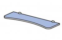 Полка навесная симметричная Силуэт фото Полка навесная симметричная Силуэт. Фото №1