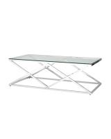 Журнальный стол 120*60 ИНСИГНИЯ серебро фото Журнальный стол 120*60 ИНСИГНИЯ серебро. Фото №1