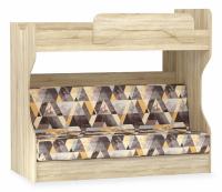 Оливия НМ 037.43 М2 Кровать Принт Сноу броун, Дуб Сонома