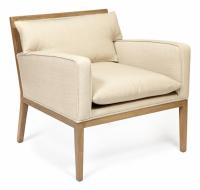 Кресло Secret de Maison POPAYAN ( mod. 20-29) красное дерево/ткань хлопок, 79*81*78 см, Античный дуб/ткань бежевая, ткань FP 028. Фото №1