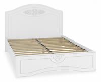 кровать 2000*1400 Ассоль АС-112К с ламелями и комплектом опор белое дерево кровать 2000*1400 Ассоль АС-112К с ламелями и комплектом опор белое дерево