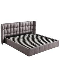 Кровать HUSK 8705 темно-бежевая с ящиком для белья