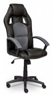 Компьютерное кресло DRIVER кож/зам/ткань, черный/серый, 36-6/12 (id:  )