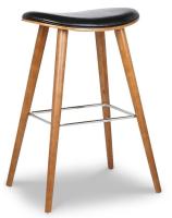 Стул полубарный JY1730-65 черный/орех фото Стул полубарный JY1730-65 черный/орех. Фото №1