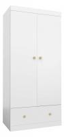 Шкаф платяной Polini kids Fun 890, белый фото Шкаф платяной Polini kids Fun 890, белый. Фото №1