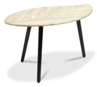 Стол журнальный BARKLY МДФ/дерево, 90*50*47 см, Скания натуральная (ножки черные)