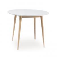 LARSONBDB90 Стол круглый SIGNAL LARSON, дуб беленый, 90X90. Фото №1