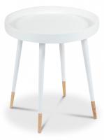 Столик NY-3262 дерево/мдф, D46х48,5см, белый