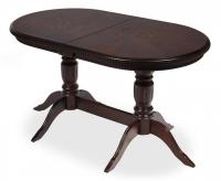 Стол COPPOLA бук, мдф, 140+40x80x77см, Tobacco, узор Звёздочка