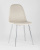 Стул Валенсия велюр кремовый хромированные ножки фото Стул Валенсия велюр кремовый хромированные ножки. Фото №3