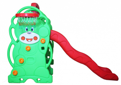 Комплекс игровой Медвежонок, зеленый, красный. Фото