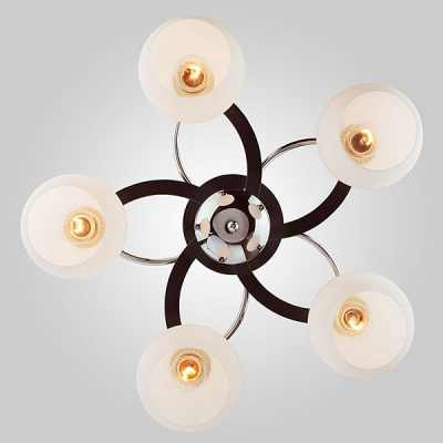 Потолочная люстра Eurosvet Larion 9654/5 хром/венге. Фото №2