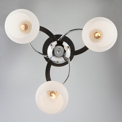 Потолочная люстра Eurosvet Larion 9654/3 хром/венге. Фото №2