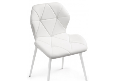 Стул Вальд экокожа белый / белый глянец. Фото №5