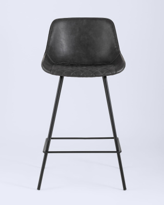 Стул полубарный TEXAS экокожа серый. Фото