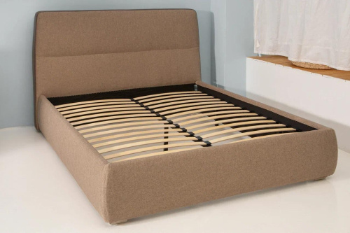 Кровать с ортопедическим основанием и ящиком Сканди 1.6 Жемчужно-белый. Фото №6