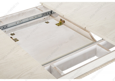 Стол деревянный Aviano молочный с патиной. Фото №5