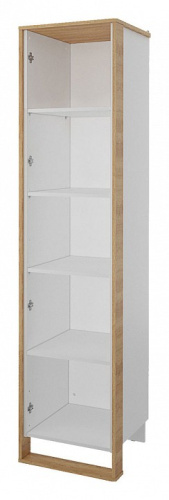 Сити СТЛ.336.08 Шкаф 1 дв. Бело-серый/Дуб небраска. Фото №2