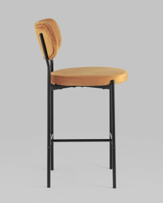 Стул полубарный Барбара велюр терракотовый. Фото №4