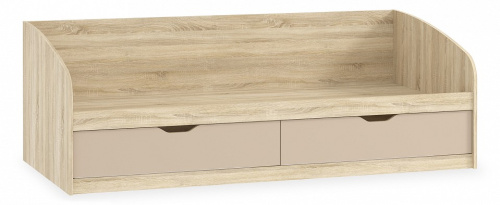 Акварель НМ 008.63 М1 Кровать Капучино, Дуб Сонома. Фото №1