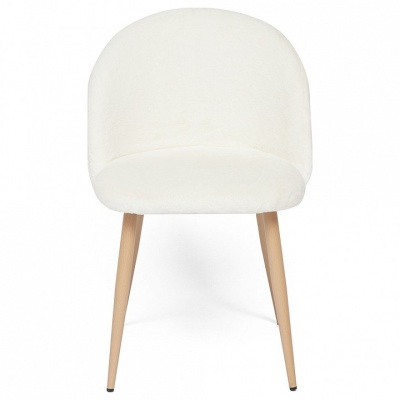 Стул  MELODY (mod. 7003) металл,ткань, 46 х 47 х 77 х 52 см, белый плюш/бук (Поставляется только по 4 шт) фото Стул  MELODY (mod. 7003) металл,ткань, 46 х 47 х 77 х 52 см, белый плюш/бук (Поставляется только по 4 шт). Фото №2