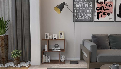 Стеллаж Polini Home Smart, коричневый. Фото №5