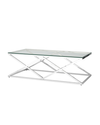 Журнальный стол 120*60 ИНСИГНИЯ серебро фото Журнальный стол 120*60 ИНСИГНИЯ серебро. Фото №2