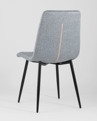 Стул Вольт рогожка серо-голубой. Фото №7