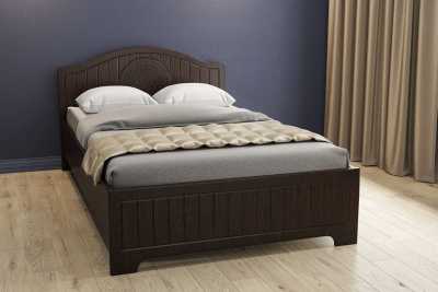 кровать 2000*1200 Монблан МБ-601К с ламелями и комплектом опор орех шоколадный фото кровать 2000*1200 Монблан МБ-601К с ламелями и комплектом опор орех шоколадный. Фото