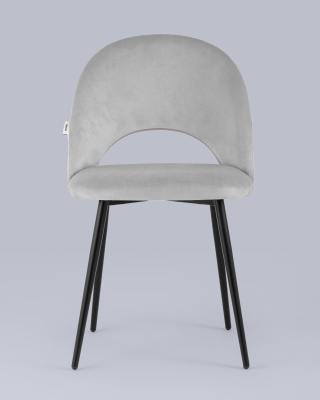 Стул Меган велюр светло-серый. Фото