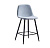 Стул полубарный 350S голубой/черный