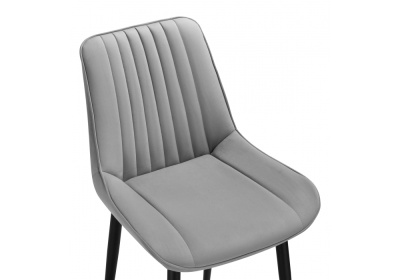 Стул Седа светло-серый / черный. Фото