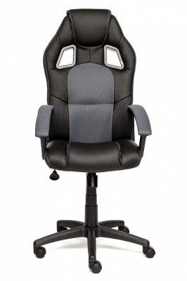 Компьютерное кресло DRIVER кож/зам/ткань, черный/серый, 36-6/12 (id:  ). Фото