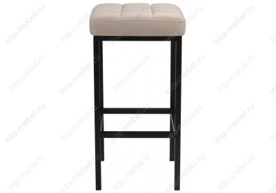 Барный стул Лофт ткань канди крем / черный матовый. Фото