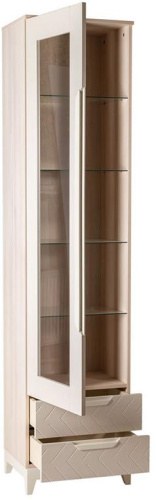 Шкаф витрина Сканди Жемчужно-белый. Фото №4