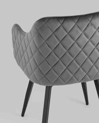 Стул Ника вращающийся велюр серый фото Стул Ника вращающийся велюр серый. Фото №8