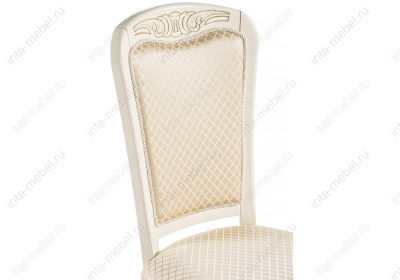 Стул деревянный Клето патина золото / ромб. Фото