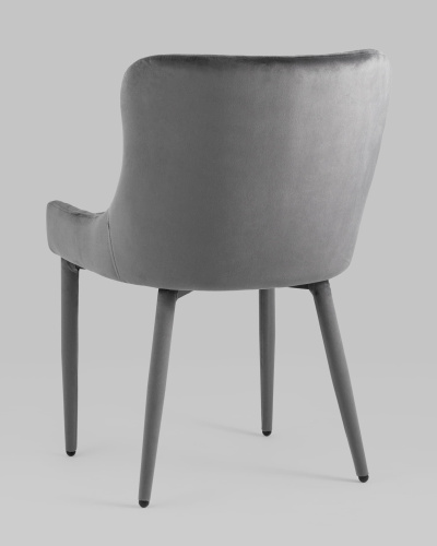 Стул Ститч серый ножки велюр. Фото №7