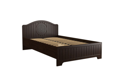 кровать 2000*1200 Монблан МБ-608К (с ламелями и подъемным механизмом) орех шоколадный. Фото №2