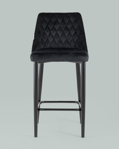 Стул полубарный Диего велюр черный. Фото №5