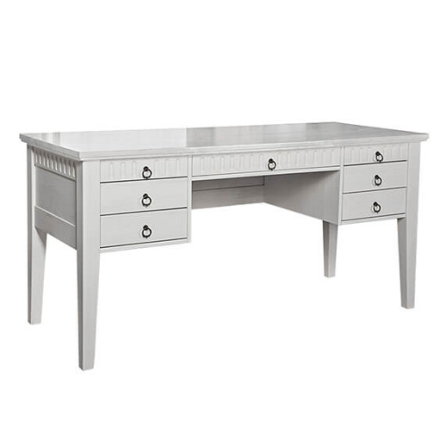 (1.2) Стол письменный "Хельсинки" 07 (белый воск). Фото №1