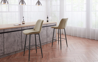 Стул барный CG1953B бежевый UF910-01. Фото