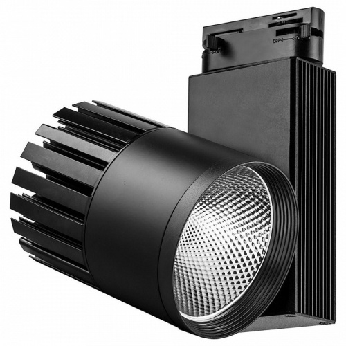 AL105, 30W, 2400 Lm, 4000К, 35 градусов, черный, 3х фазный. Фото №1