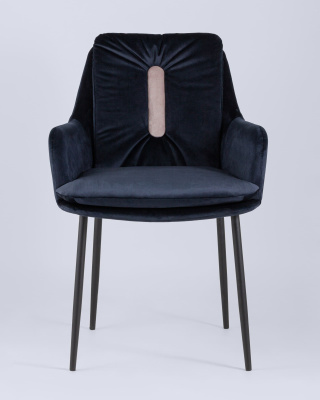 Кресло Саманта велюр темно-синий фото Кресло Саманта велюр темно-синий. Фото №5