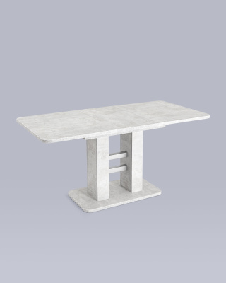 Стол Elephant раскладной 120-160*80 бетон/алюминий фото Стол Elephant раскладной 120-160*80 бетон/алюминий. Фото №5