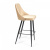 Стул барный KISH (mod. 714) ткань/металл, 50х57х110 см, высота до сиденья 78 см, бежевый barkhat 5/черный (поставляется по 2 шт) фото Стул барный KISH (mod. 714) ткань/металл, 50х57х110 см, высота до сиденья 78 см, бежевый barkhat 5/черный (поставляется по 2 шт). Фото №2
