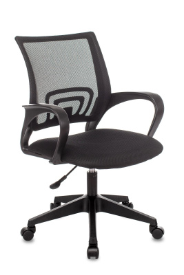 Кресло офисное TopChairs ST-Basic сетка/ткань черный фото Кресло офисное TopChairs ST-Basic сетка/ткань черный. Фото №3